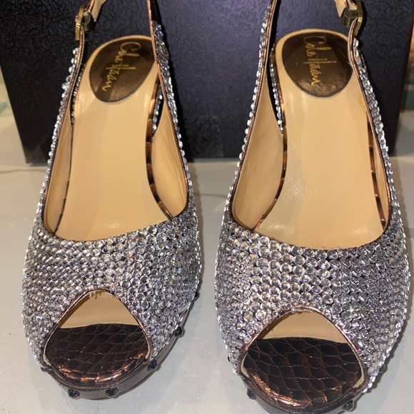 Newly made rhinestones high heels - Picture 3 of 6
